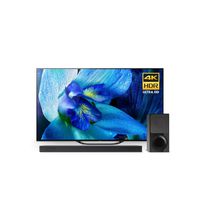 Sony XBR-65A8G 65 Inch TV: BRAVIA OLED 4K Ultra HD Smart TV with HDR and Alexa Compatibility -  X9000F 2.1ch Dolby Atmos Soundbar and HT-X9000F Wireless Subwoofer - 2019 Model