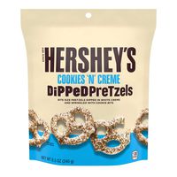HERSHEY'S Cookies 'n' Crème Dipped Pretzels, 8.5 Ounce