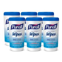 PURELL Hand Sanitizing Wipes, Clean Refreshing Scent, 40 Count Hand Wipes Canister (Pack of 6) - 9120-06-CMR,White
