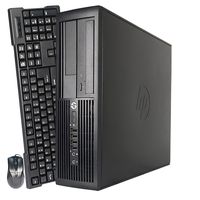 HP Compaq Prodesk 4300 Pro Slim SFF High Performance Business Desktop Computer, Intel Core i3-3220 3.3GHz, 8GB RAM, 128GB SSD + 500GB HDD, DVD, WIFI, Windows 10 Pro 64 Bit (Renewed)