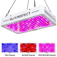 BLOOMSPECT Double Chips Series 1500W LED Grow Light Full Spectrum for Indoor Plants Veg and Flower with Double Switch (150pcs 10W LEDs)