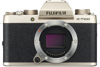 Fujifilm X-T100 Mirrorless Digital Camera, Champagne Gold (Body Only)