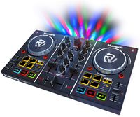 Numark Party Mix | Beginners DJ Controller for Serato DJ Intro With 2 Channels, Built-In Audio Interface With Headphone Output, Pad Performance Controls, Crossfader, Jogwheels and Light Display