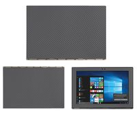 Decalrus - Protective Decal for Lenovo Yoga Book (10.1" Screen) Tablet Grey Carbon Fiber Skin Skins Decal for case Cover wrap CFyogabook10Grey