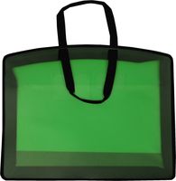 Filexec Carry All Bag, in-Side Pocket, Business Card Slot, Zippered Closure, 24"x32", Green (34975)