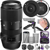 Sigma 100-400mm f/5-6.3 DG OS HSM Contemporary Lens for Nikon F + Sigma USB Dock with Altura Photo Essential Accessory Bundle