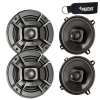 Polk Audio - Two Pairs of DB522 5.25" Coaxial Speakers - Marine and Powersports Certification