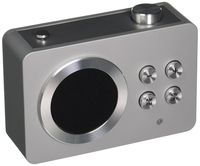 Lexon Mini Dolmen Radio AM/FM Radio in Aluminum