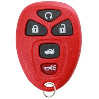 KeylessOption Keyless Entry Remote Start Control Car Key Fob Replacement for 22733524-Red