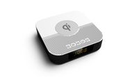 Richsound Research (RSR) Bluetooth Speaker with Qi Wireless Charging Dock, FM Radio, AUX Out, Alarm Clock (Model QS458) (White)