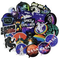 NASA Stickers for Water Bottle[100pcs] Space Explorer Universe Galaxy Astronaut Spaceman Spacecraft Planet Decals for Laptop Hydro Flask Tumbler Computer Guitar Helmet Luggage Bike, kids teens gifts