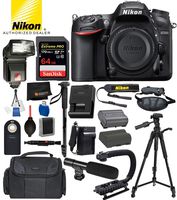 Nikon D850 DSLR Camera (Body Only) 1585 USA Accessory Bundle - Includes SanDisk Extreme PRO 64GB SDXC Memory Card + Digital Flash with Video Light + 60" Tripod + Video Microphone + More