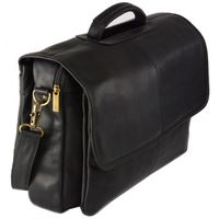 Hammer Anvil Solano Colombian Leather Messenger Bag Laptop Briefcase Black