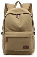 KAYOND Casual Style Lightweight canvas Laptop Bag/Durable Travel backpacks/Rucksack for Men&Women/Fashion Backpack Fits 15 inch Notebook (Khaki)