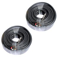MCSPROAUDIO 12 Gauge Speaker Cables 2 CABLE PACK (100ft, 1/4" to Banana)