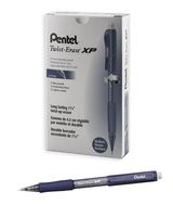 Pentel Twist Erase EXPRESS Automatic Pencil, 0.7mm Lead Size, Blue Barrel, Box of 12 (QE417C)