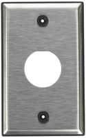Leviton D6710-1S1 1 Port Single-Gang DuraPort Industrial Stainless-Steel Wallplate