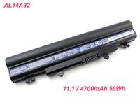 Genuine AL14A32 31CR17/65-2 KT.00603.008 Battery for Acer Aspire E1-571 E1-571G E5-411 E5-421 Series Laptop 11.1V 4700mAh 56Wh
