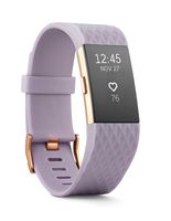 Fitbit Charge 2 Series Heart Rate + Fitness Wristband Watch - Rose Gold / Small (Renewed)