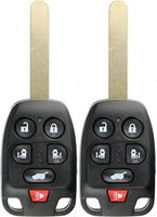 KeylessOption Keyless Entry Remote Fob Uncut Chip Ignition Car Key Replacement for Honda Odyssey N5F-A04TAA (Pack of 2)