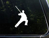 Martial Arts, Staff - 3-3/4" x 6-1/4" - Vinyl Productions, Decals, Stickers, cell phones, windows, windshields, bumpers, laptops, glassware, hard surface, etc.