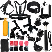 Camera Accessories Kit Bundle Attachments for Gopro Hero 7 6 5 4 3 2 1 3+, Hero Session 5, SJ4000 SJ5000 HD Action Video Cameras DVR by LotFancy, 23-in-1 Sports Accessories Kit