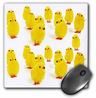 3dRose LLC 8 x 8 x 0.25 Inches Mouse Pad, Toy Baby Chicken (mp_42949_1)