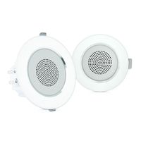4" Ceiling Wall Mount Speakers - Pair of 2-Way Full Range Sound Stereo Speaker Audio System Flush Design w/ Aluminum Alloy Frame Housing 60Hz - 20kHz Frequency Response & 160 Watts Peak - Pyle PDIC4