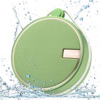 INSMY Portable IPX7 Waterproof Bluetooth Speaker, Wireless Outdoor Speaker Shower Speaker, with HD Sound, Support TF Card, Suction Cup, 12H Playtime, for Kayaking, Boating, Hiking (Avocado)