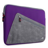 NX Slim Neoprene Protective Laptop Sleeve 13-13.3 inch, 360 Water Resistant PC Cover Case for MacBook Pro & Air 13', Microsoft Surface Pro, Chromebook (Purple)