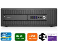 HP Business Desktop ProDesk 600 G2 Desktop Computer - Intel Core i5 (6th Gen) i5-6500 3.20 GHz - 16GB DDR4 SDRAM - 512GB SSD (Renewed)
