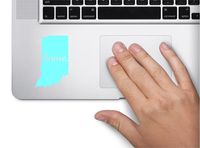 #2 Home Indiana Keypad Computer Laptop Symbol Decal Family Love Car Truck Sticker Window (Mint)