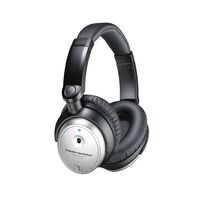 Audio-Technica ATH-ANC7b-SViS QuietPoint Noise-Cancelling Headphones with In-Line Mic & Control