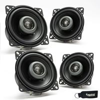 MB Quart - Two Pairs of Formula 4 Inch 2-Way Coaxial Car Speakers - FKB110