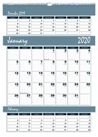 House of Doolittle 2020 Three-Month Wall Calendar, Bar Harbor, 12 x 17 Inches, January - December, (HOD342-20)