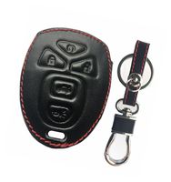 KAWIHEN Leather Smart Remote Key Fob Case Keyless Entry Case Holder Cover For Buick Cadillac Chevrolet CMC Pontiac Saturn KOBGT04A OUC60270 OUC60221 22733524 15913415