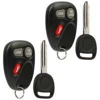 fits 2001 2002 Key Fob Remote Cadillac Escalade / Chevy Avalanche S10 Silverado Suburban Tahoe / GMC Sierra Sonoma Yukon (15042968), Set of 2