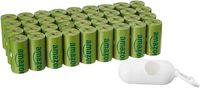 AmazonBasics Enhanced Dog Waste Bags with Dispenser and Leash Clip - 540 Count, 9 x 13 Inches, Cucumber Scented