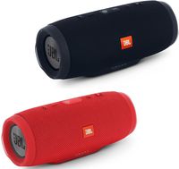 JBL Charge 3 Waterproof Portable Bluetooth Speaker - Pair (Black/Red)