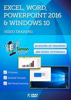 Microsoft Excel, Word, Powerpoint 2016 and Windows 10 - 30 Hours of Video Training Tutorials