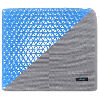 Vive Gel Seat Pad Cushion (Gray) - Orthopedic Seating for Cars, Outdoors, Stadium, Truck, Van, Office, Wheelchairs - For Coccyx, Butt Bone, Tailbone Pain, Lower Back, Sciatica - Sitting Pillow