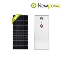 Newpowa 100 Watt Monocrystalline 100W 12V Solar Panel High Efficiency Mono Module RV Marine Boat Off Grid