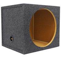 Rockville RGS15 Single 15 Inches Sealed Car Sub Enclosure Box 2.03 Cu Ft, 3/4 Inches MDF