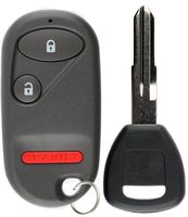 KeylessOption Keyless Entry Car Remote Fob With Uncut Ignition Transponder Key Replacement For NHVWB1U521 NHVWB1U523