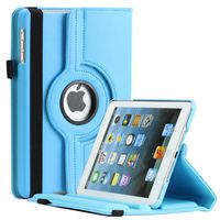 Thilon PU Leather 360 Degree Rotating Auto Sleep / Wake up Stand Case for Apple for iPad Air 1, Baby Blue