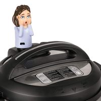 SteamMates Ruby Compatible with Instant Pot Accessories 6 qt 8 quart| Steam Release Diverter | Does Not Fit Lux Model or Costco SV Model | Redirect Steam on InstaPot Away From Cabinets | Fits Duo Only