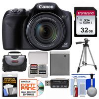 Canon PowerShot SX530 HS Wi-Fi Digital Camera with 32GB Card + Case + Battery + Tripod + Kit