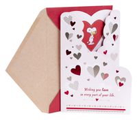 Hallmark Peanuts Valentine's Day Card (Snoopy Hugging Woodstock)