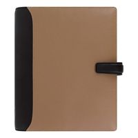 Filofax 2020 A5 Nappa Organizer, Leather, Taupe/Black, Paper Size 8.25 x 5.75 inches (C025139-20)