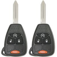 Keyless2Go Keyless Entry Remote Car Key Replacement for Vehicles That Use 4 Button OHT692713AA - 2 Pack